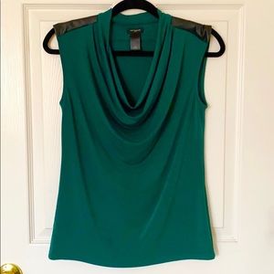 ann taylor green blouse